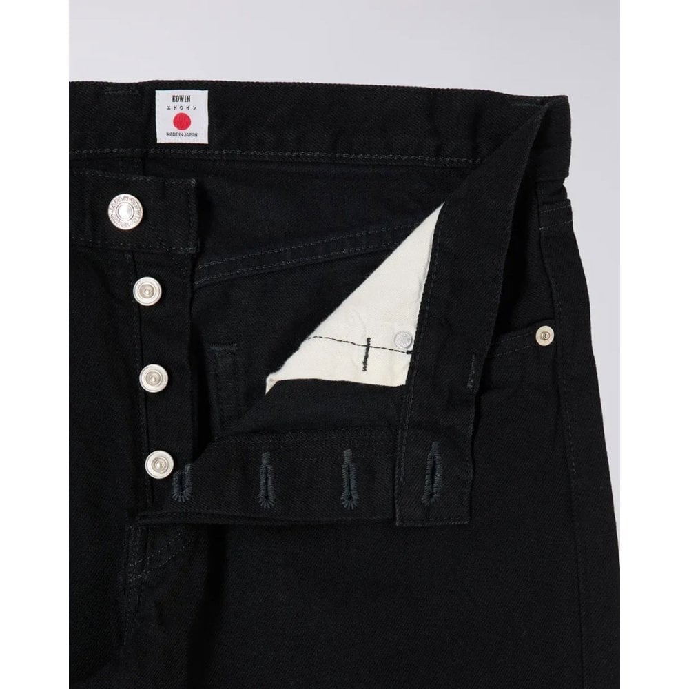 Regular Tapered Jeans, 13oz Kaihara Denim - Black Rinsed