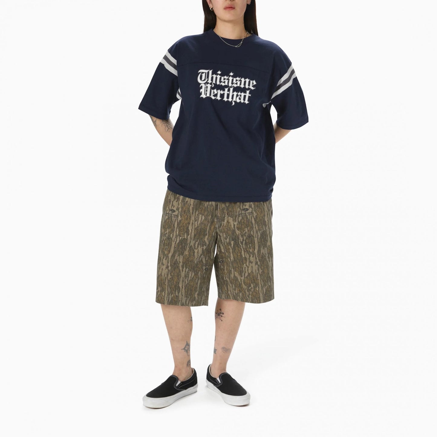 Football Tee - Navy