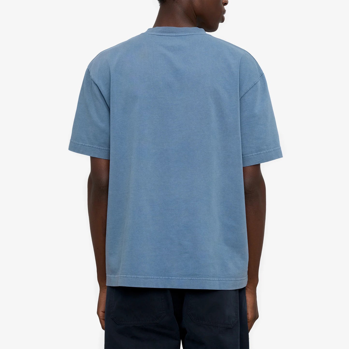 Heavy Organic Boxy Tee - Faded Indigo