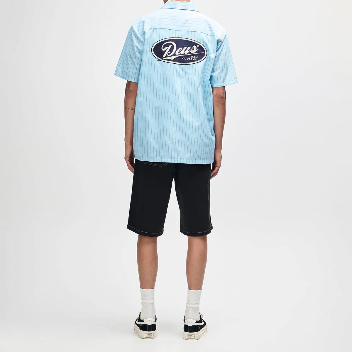 Forecourt Stripe Shirt - Sky Blue