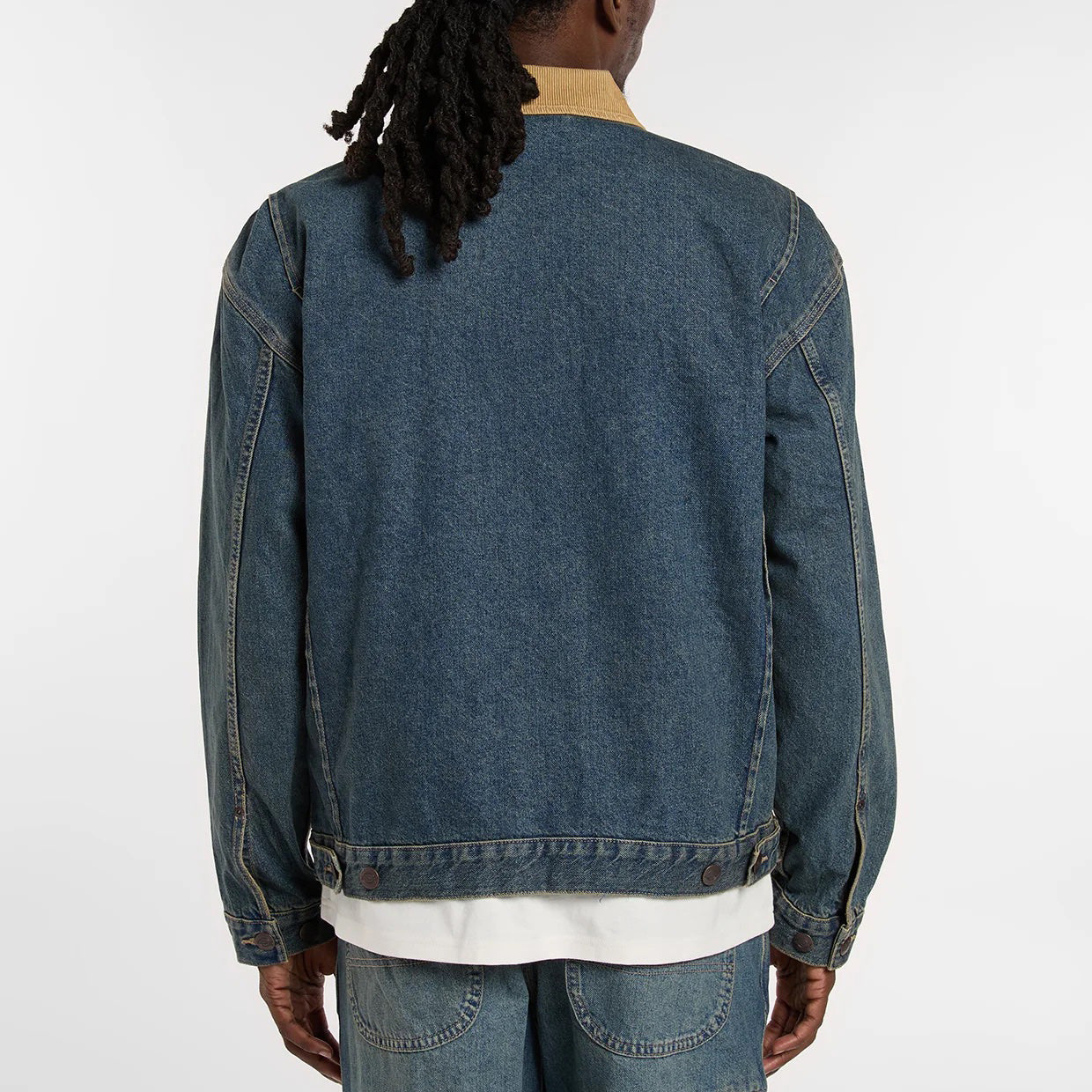 Denim Painter Jacket - Khaki Tinted Blue
