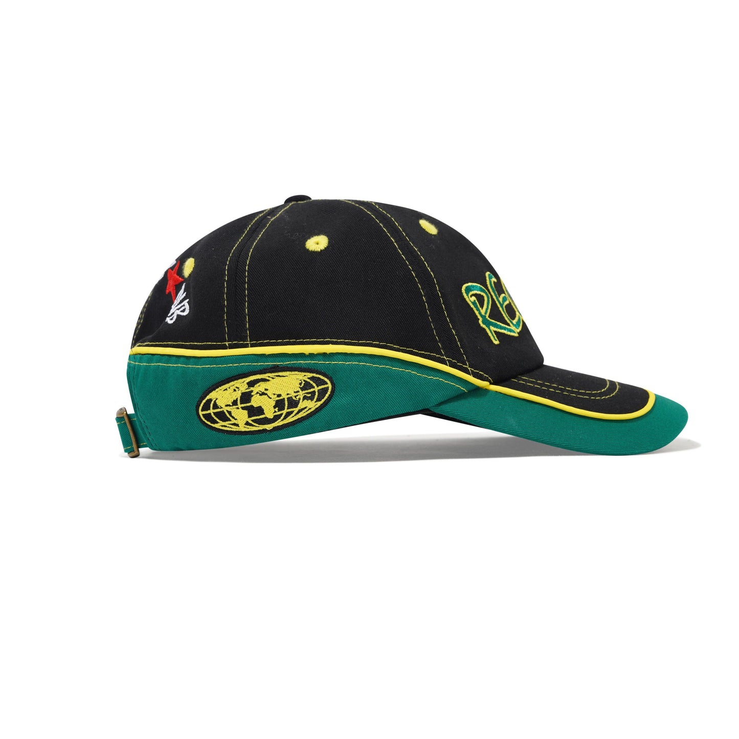 Dub 6 Panel Cap - Black / Green