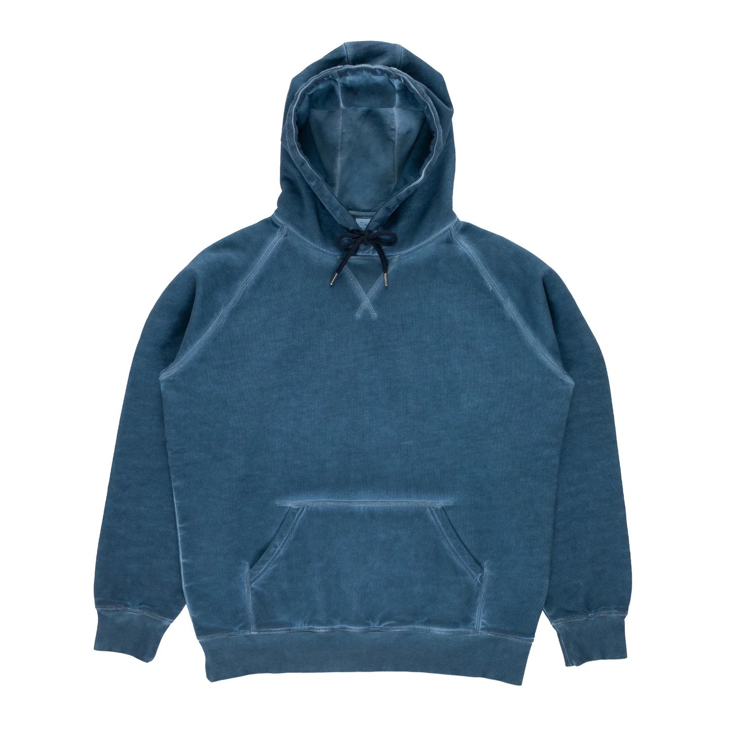 Stencil Logo Hooded Sweat - Navy