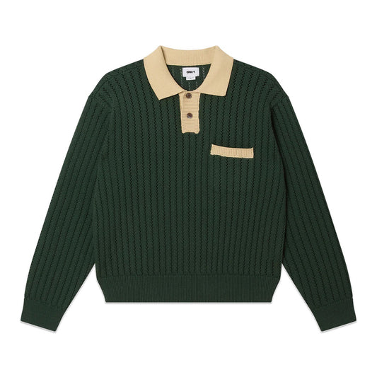 Jasper Polo Sweater - Pine Needle Multi