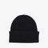 Merino Wool Beanie - Deep Black