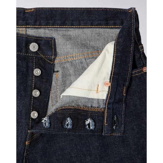 Loose Straight Jeans, 13.5oz Rainbow Selvage - Blue Unwashed