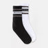 Genola Socks, 2 Pack - Black / White