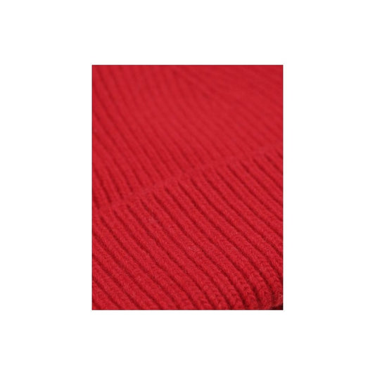 Merino Wool Beanie - Scarlet Red
