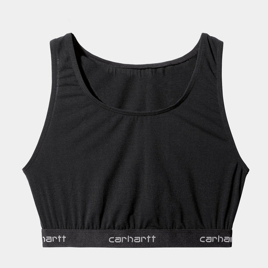 W' Script Racer Tank - Black