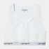 W' Script Racer Tank - White