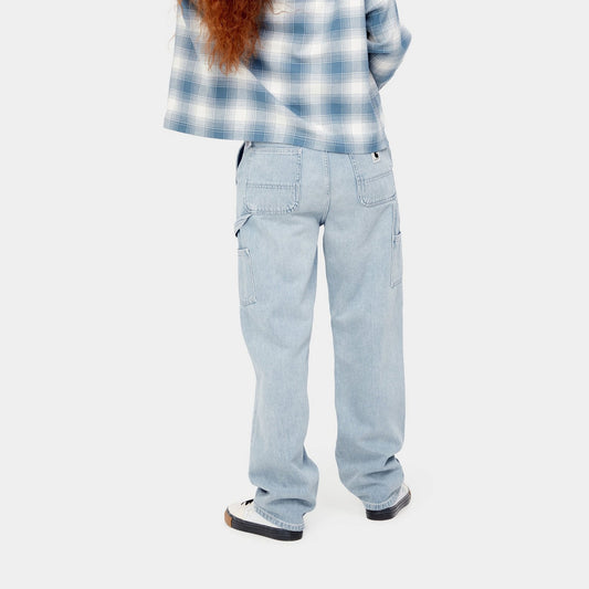 W' Pierce Pant, Straight - Blue (Light Stone Washed)