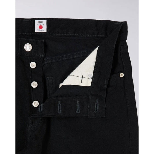 Regular Tapered Jeans, 13oz Kaihara Denim - Black Rinsed