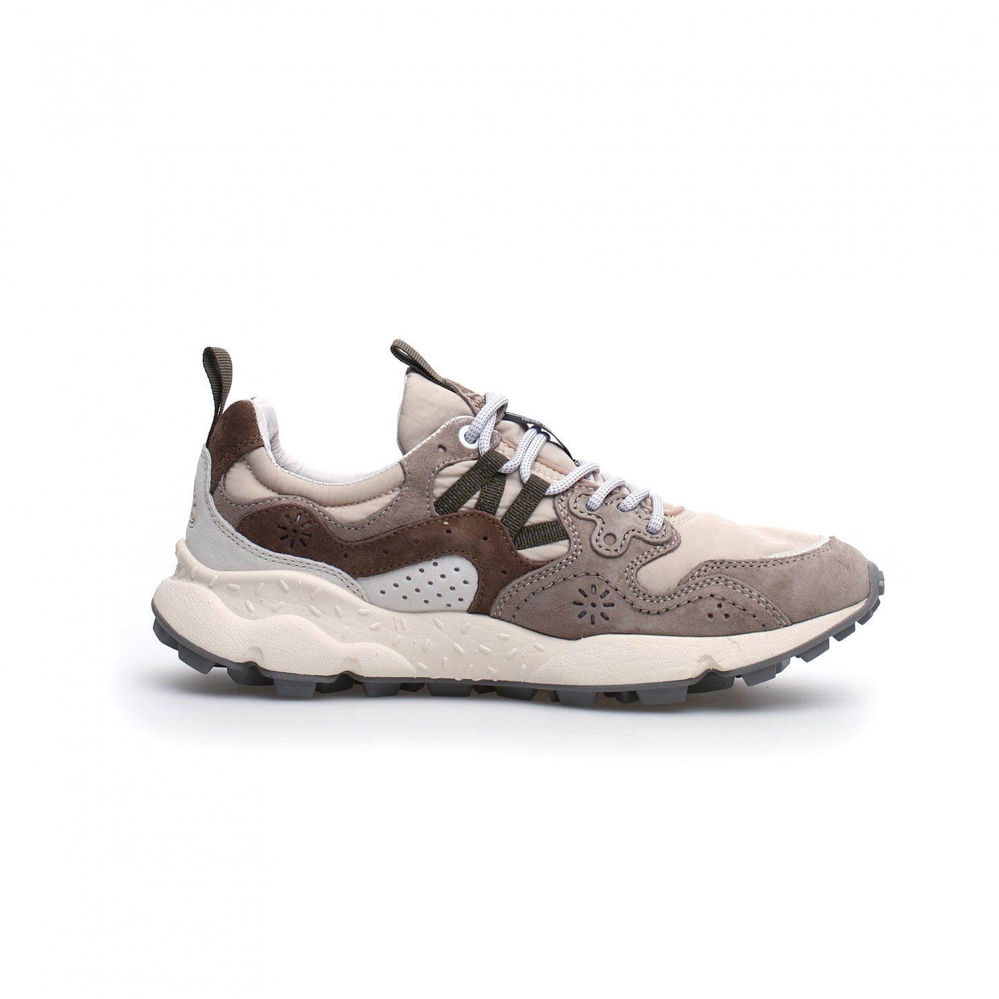 Yamano 3 Man, Suede / Nylon - Off White / Beige