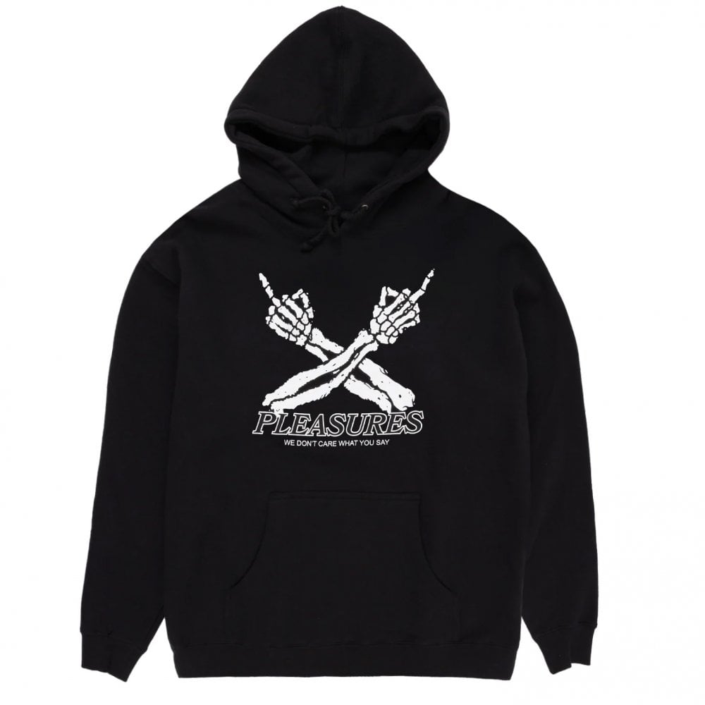 Don't Care Hoodie - Black