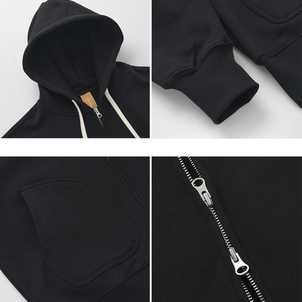 OG Heavyweight Hood Zip-up - Black