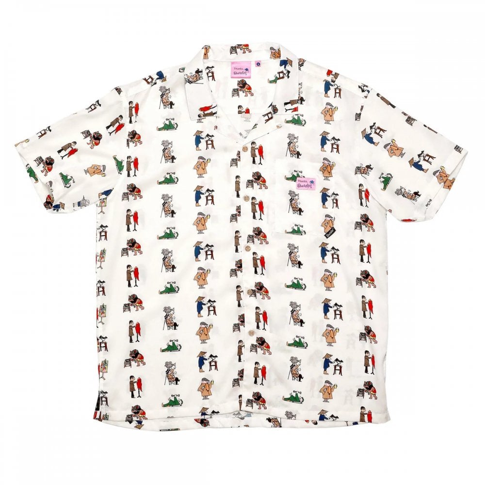 Tensel AOP S/S Shirt - White