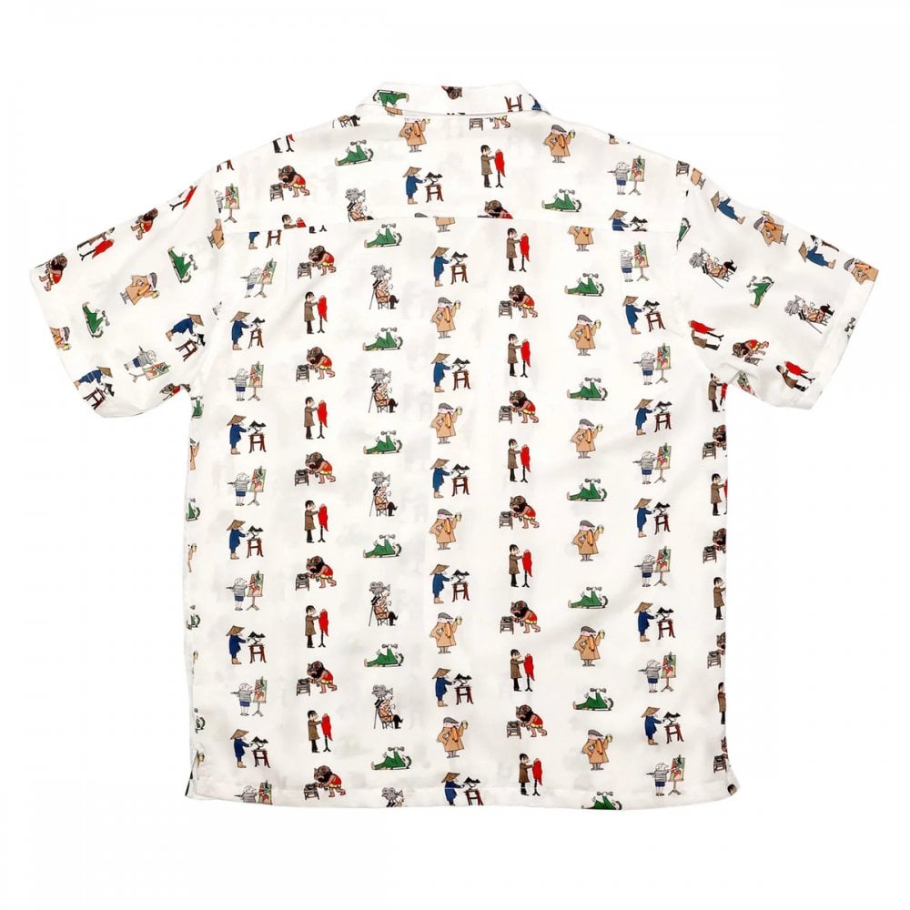 Tensel AOP S/S Shirt - White