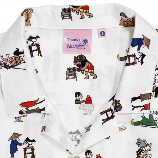 Tensel AOP S/S Shirt - White