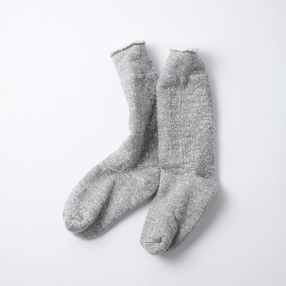Double Face Crew Socks - M. Gray
