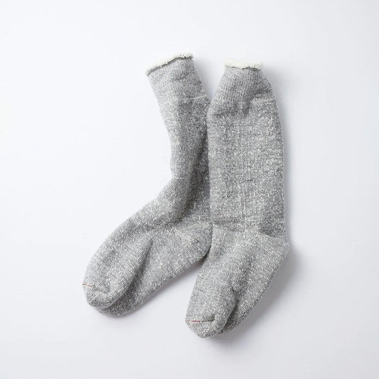 Double Face Crew Socks - M. Gray