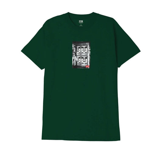 Obey Icon Photo Tee - Forest Green