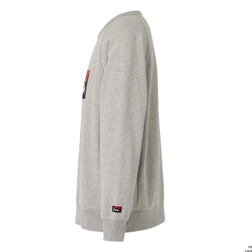 Eco Hybrid Box Logo Sweatshirt - Light Grey