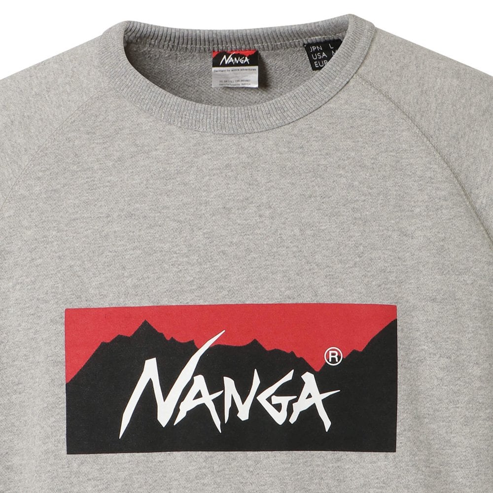 Eco Hybrid Box Logo Sweatshirt - Light Grey