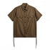 Non Down Military Half Sleeve Shirt - Light Brown