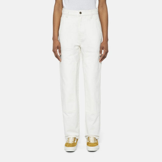 W' Madison Double Knee Denim Pant - White