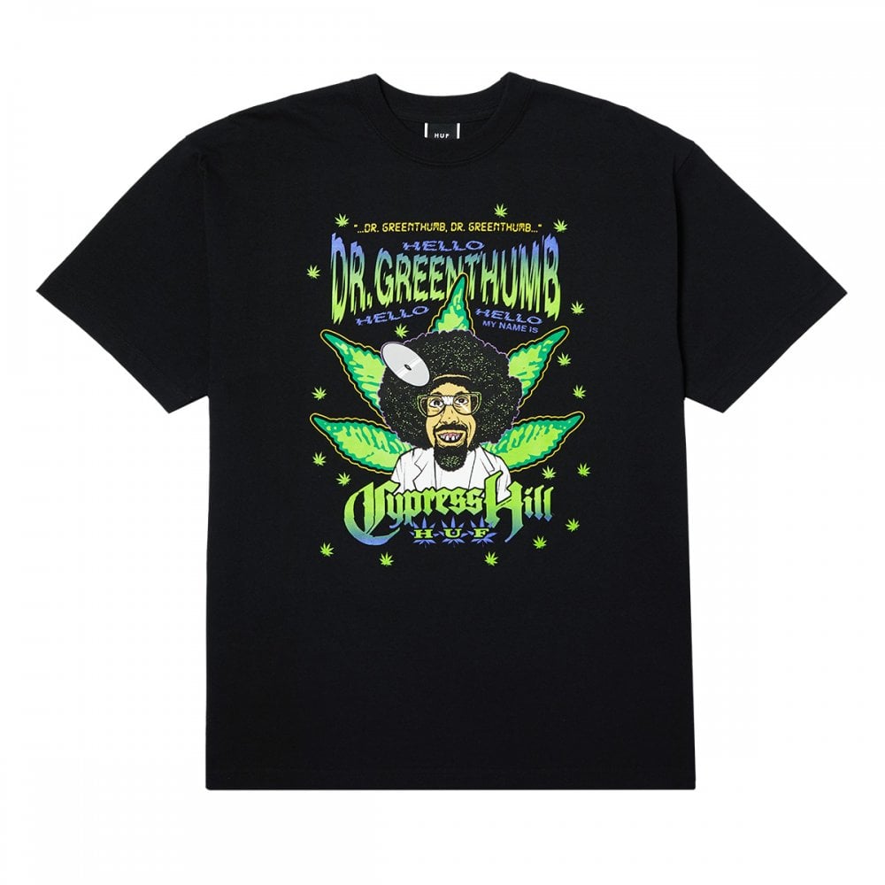 HUF X Cypress Hill Dr. Greenthumb S/S Tee - Black
