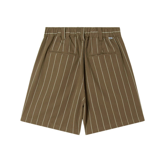 Foster Stripe Pleated Short - Canteen Multi