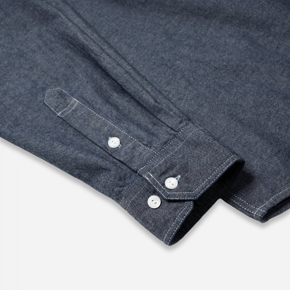 1920s Chambray Work Shirt - Indigo