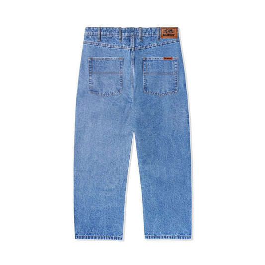 Relaxed Denim Jeans - Washed Indigo