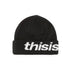 HSP-Logo Big Cuff Beanie - Black