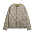Military Crew-neck Down Jacket L. Mocha