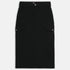 W' Duck Canvas Cargo Skirt - Black