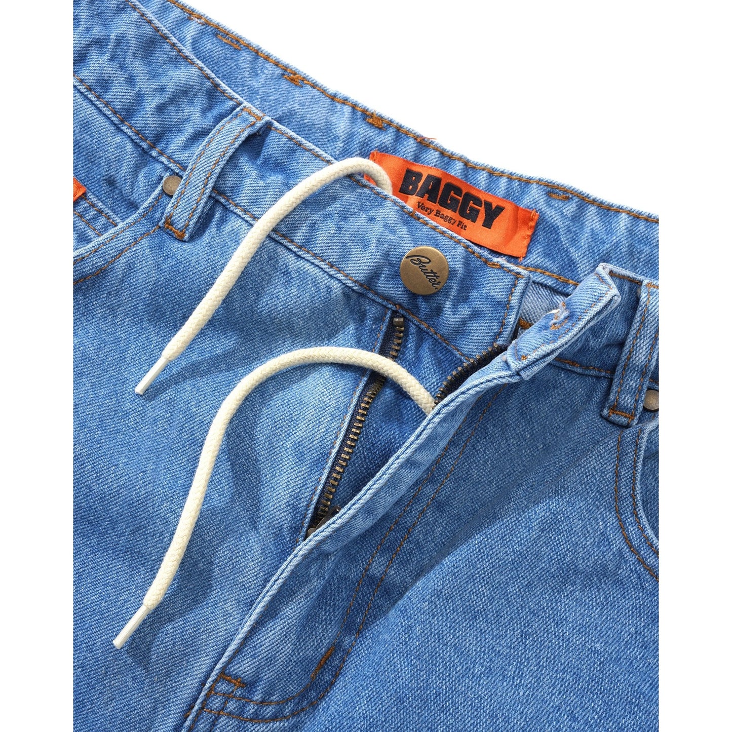 Baggy Denim Jeans - Washed Indigo