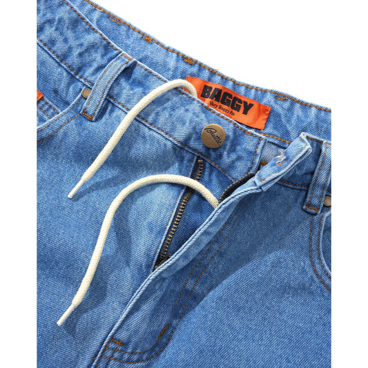 Baggy Denim Jeans - Washed Indigo