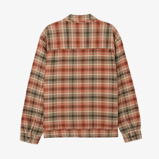 Alton Zip Shirt Jacket Silver Grey Multi