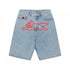 Running Dog Denim Shorts - Light Wash Blue