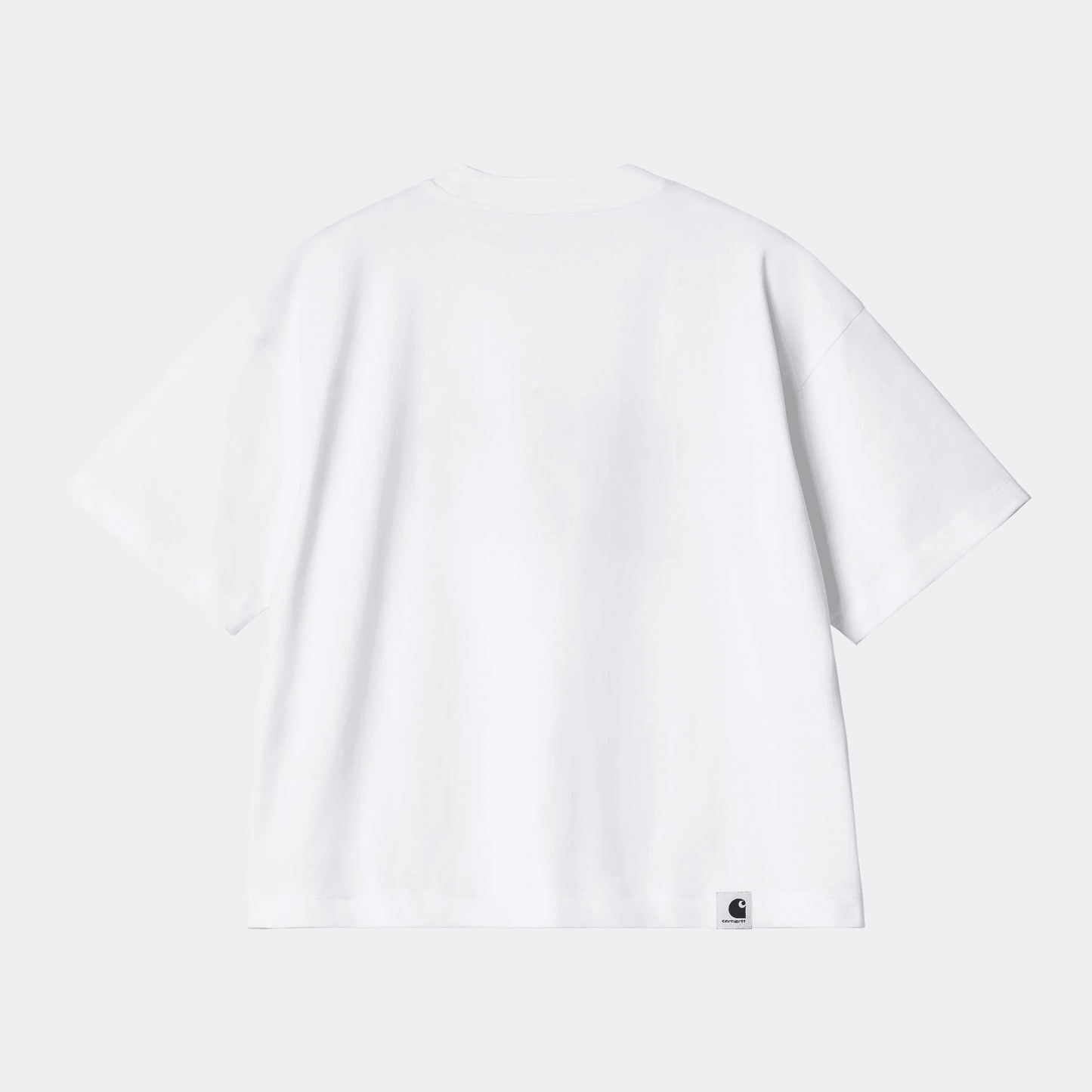 W' S/S WIP T-Shirt - White / Dusky Blue