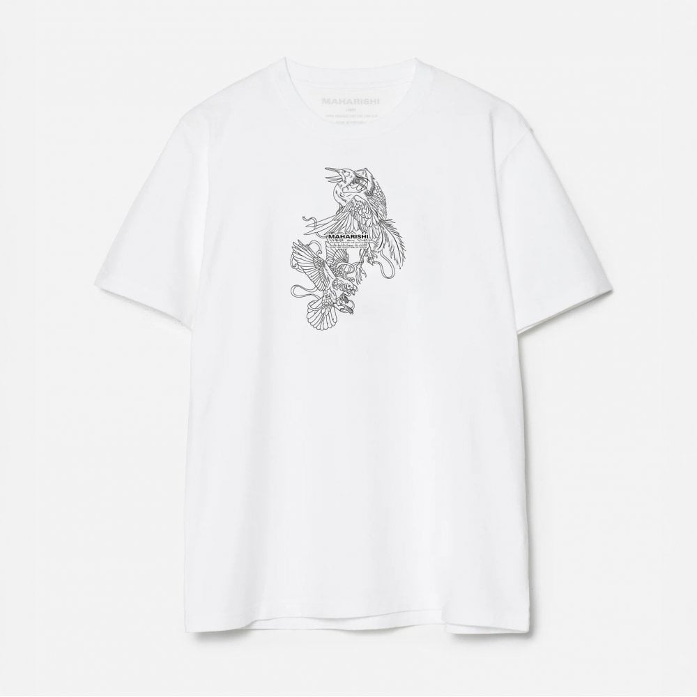 1491 Crow & Heron Miltype T-Shirt - White