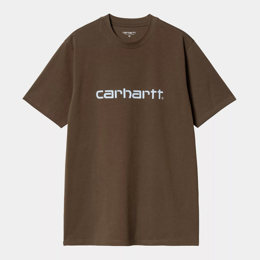 S/s Script T-shirt - Liberica / Air Sky