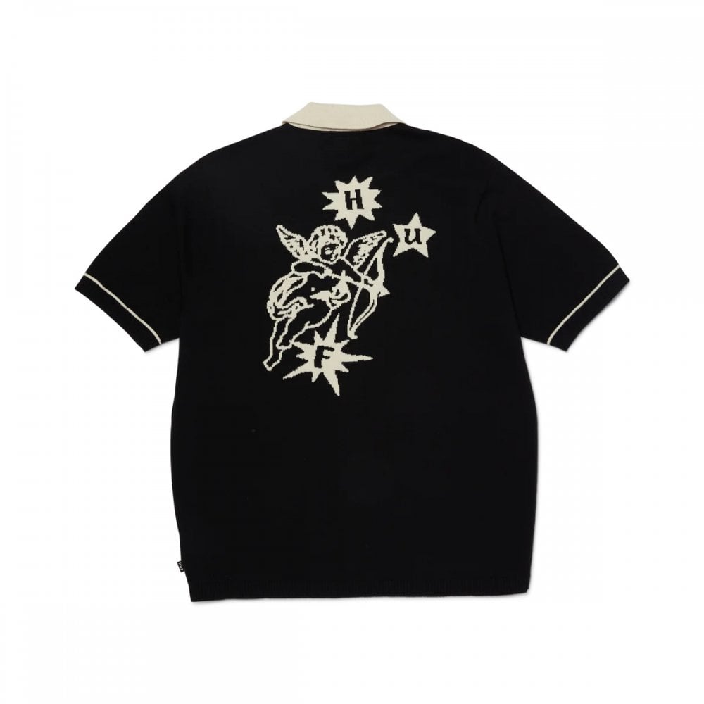 Icarus S/S Knit Top - Black