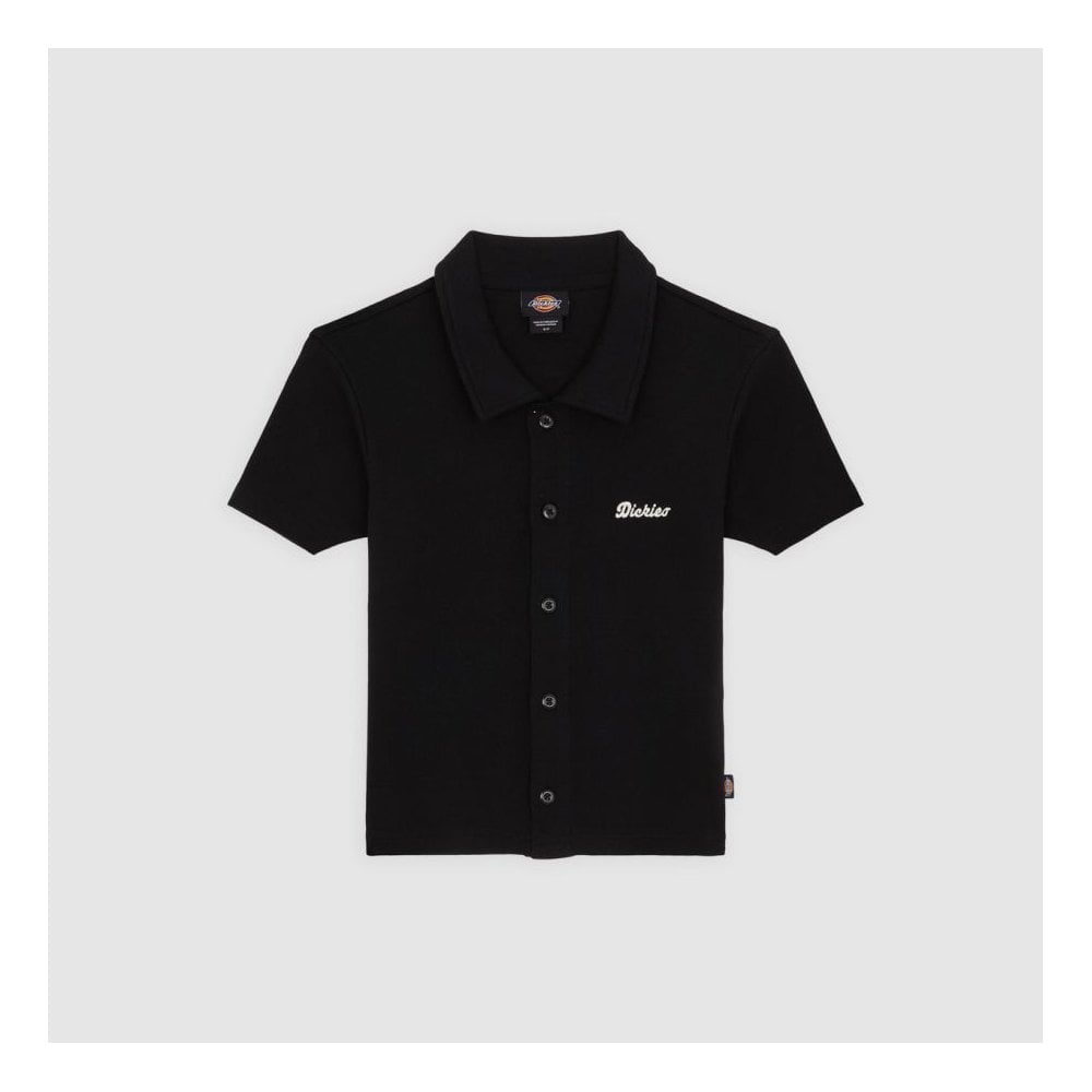 Women's Tallasse Button Up Polo Shirt - Black
