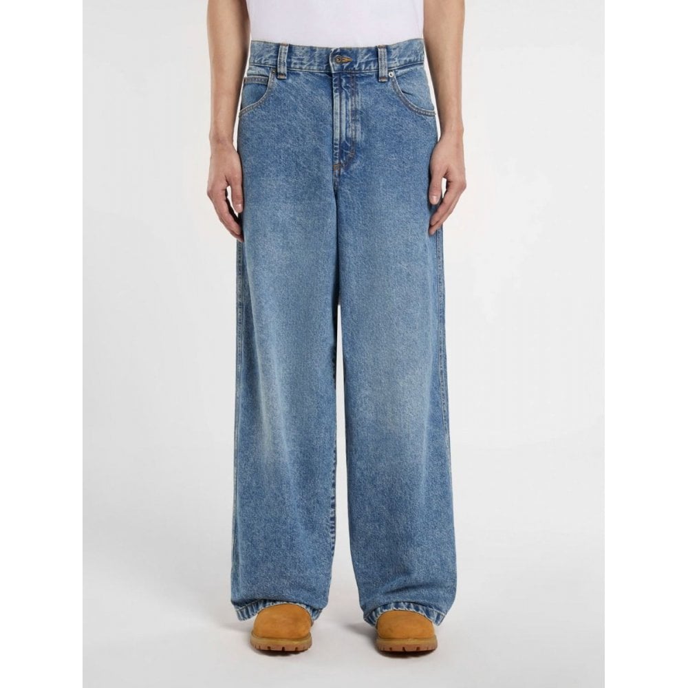 Loose Wave Denim - Rinsed Blue with Fade