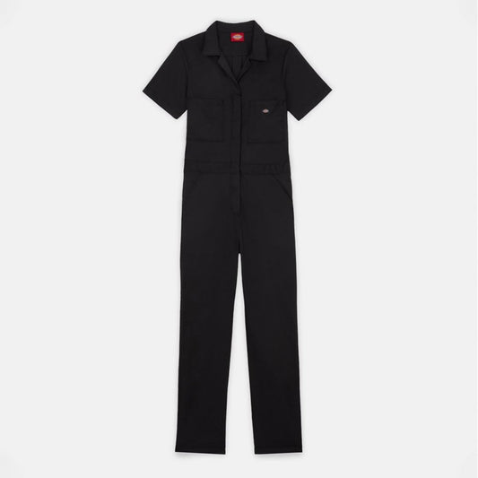W' Short Sleeve Coverall - Black