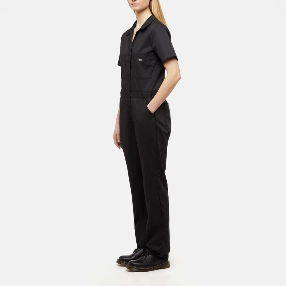 W' Short Sleeve Coverall - Black