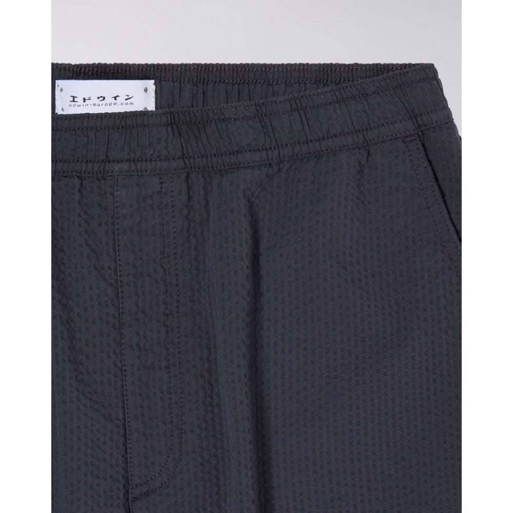 Edison Pant, Swollen Seersucker - Dark Grey (Garment Washed)