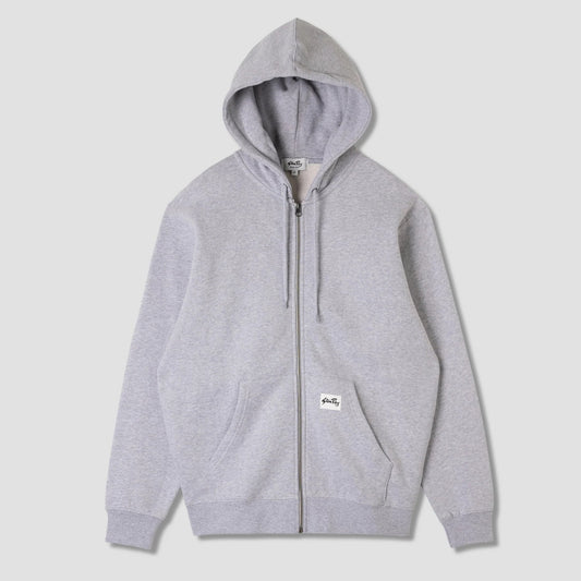 Patch Zip Hood - Grey Heather